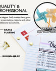 1/2" Brass Fastener (100/Pack)
