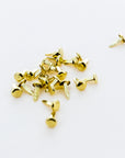 1/2" Brass Plated Fastener (100/Pack)