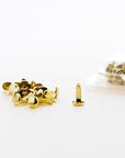 1/2" Brass Plated Fastener (100/Pack)