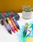 Double-Ended Super Jumbo Crayons Premium 12 Color