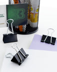 Medium 1-1/4 (32mm) Black Binder Clip (8/Pack)