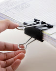 Large 2" (51mm) Black Binder Clip (4/Pack)