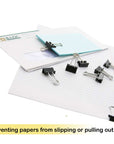 Small 3/4" (19mm) Black Binder Clip (12/Pack)