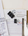 Small 3/4" (19mm) Black Binder Clip (12/Pack)