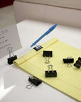 Small 3/4" (19mm) Black Binder Clip (12/Pack)