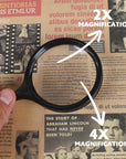 3" Round 2x Handheld Magnifier & 4x Bifocal Inset