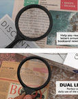3" Round 2x Handheld Magnifier & 4x Bifocal Inset
