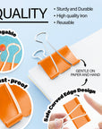 Large 2" (51mm) Assorted Color Binder Clip (4/Pack)