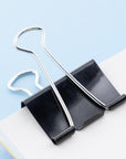 Assorted Size Black Binder Clip (12/Pack)