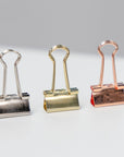 Small 3/4" (19mm) Assorted Color Metallic Binder Clip (16/Pack)
