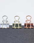 Small 3/4" (19mm) Assorted Color Metallic Binder Clip (16/Pack)