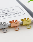 Medium 1 1/4" (32mm) Assorted Color Metallic Binder Clip (6/Pack)