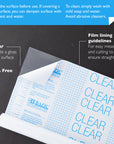 17.5" X 1.7 Yard Clear Self Adhesive Book Cover