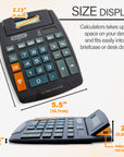 Desktop Calculator Large 8-Digit w/ Adjustable Display