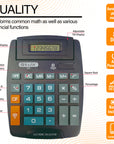 Desktop Calculator Large 8-Digit w/ Adjustable Display