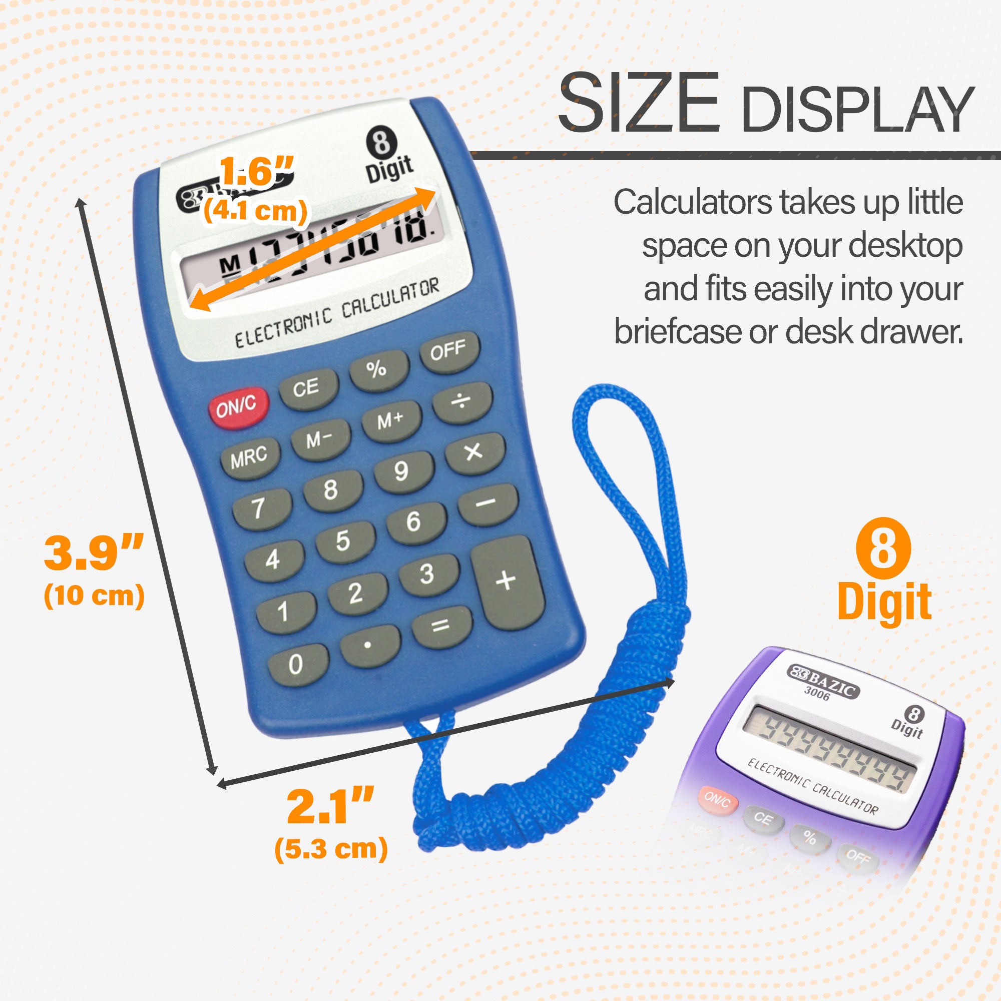 (未使用･未開封品)BAZIC 8桁ポケットサイズ電卓withネック文字列(ケースof 144?) Amazon.co.jp: Bazic 8桁 ポケットサイズ電卓 フリップカバー