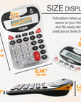 Desktop Calculator 8-Digit Silver w/ Tone