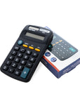 Pocket Size Black Calculator 8-Digit Dual Power
