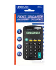 Pocket Size Black Calculator 8-Digit Dual Power