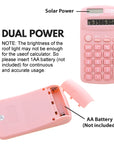 Pocket Size Pastel Color Calculator 8-Digit Dual Power