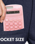Pocket Size Pastel Color Calculator 8-Digit Dual Power