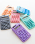 Pocket Size Pastel Color Calculator 8-Digit Dual Power