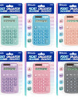 Pocket Size Pastel Calculator 8-Digit Dual Power