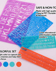 8, 10, 20, 30 mm Size Lettering Stencil Sets (4/Pack)