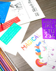 8, 10, 20, 30 mm Size Lettering Stencil Sets (4/Pack)