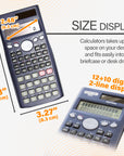 Scientific Calculator 240 Function w/ Slide-On Case