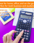 Scientific Calculator 240 Function w/ Slide-On Case