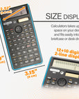 Scientific Calculator 240 Function w/ Slide-On Case