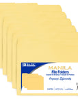 Manila File Folder 1/3 Cut Letter Size (6/Pack)