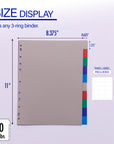 Dividers w/ 10-Color Tabs