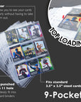 Trading Card Holders Top Loading 9-Pockets (10/Pack)