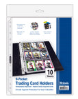 Trading Card Holders Top Loading 9-Pockets (10/Pack)