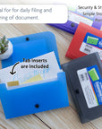 13-Pockets Coupon/Personal Check Size Expanding File