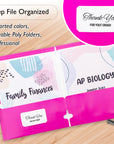 2-Pockets Portfolios - Laminated Bright Glossy Color