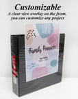 Binder View 2" Black Slant-D Ring w/ 2 Pockets