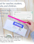 Zip Envelope Coupon/Check Size - Clear