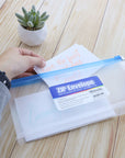 Zip Envelope Coupon/Check Size - Clear