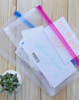 Zip Envelope Coupon/Check Size - Clear