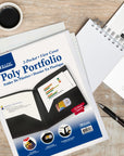 Poly Portfolio View Cover w/ 2-Pocket