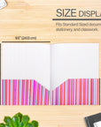 Poly 2-Pockets Portfolio - Stripes