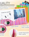 Poly 2-Pockets Portfolio - Stripes