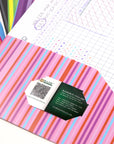 Poly 2-Pockets Portfolio - Stripes