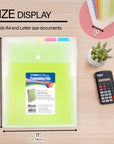 Expanding File Folder Letter Size Vertical Poly 5-Pocket