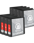 Binder View 3" Black Slant-D Ring w/ 2 Pockets