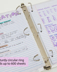 Binder View 3" White Slant-D Ring w/ 2-Pockets