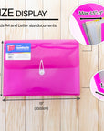 Expanding File Letter Size Translucent Poly 7-Pocket